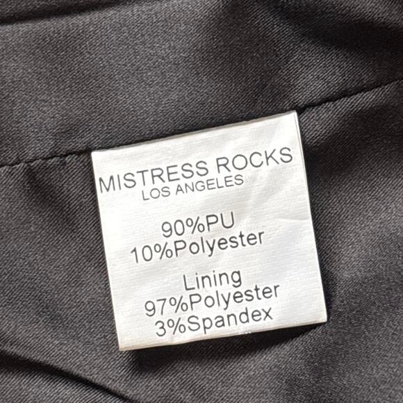 Mistress Rocks “Drive” Black Faux Leather Biker Jacket / NWT / Size Small - Picture 6 of 8